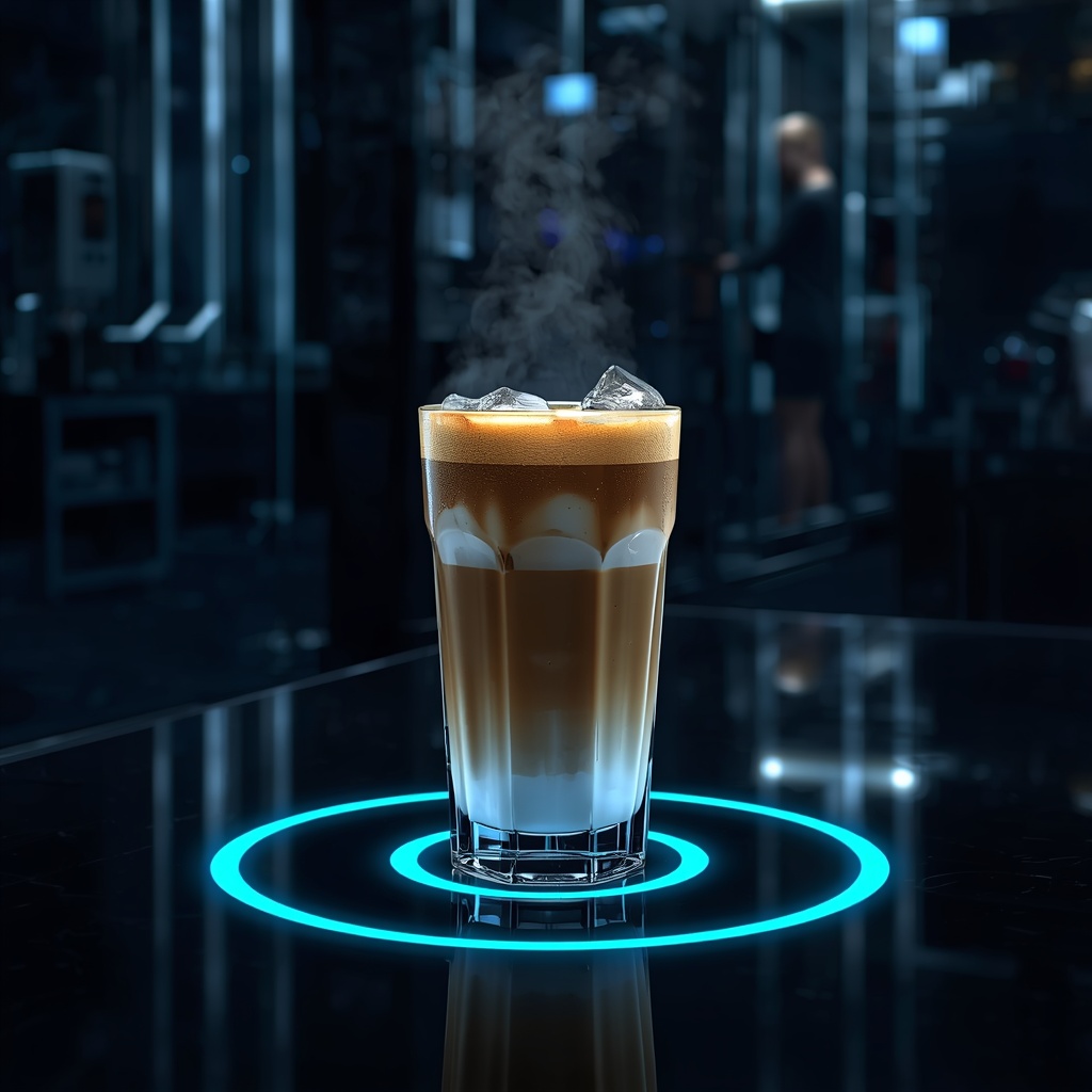 lucid origin prompt leonardo ai a premium iced latte as the only subject centered on a futuri 2 7d4e949f 61a6 48de ab8e 400aff4cd105